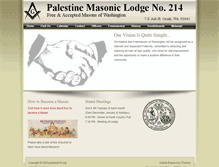 Tablet Screenshot of palestine214.org